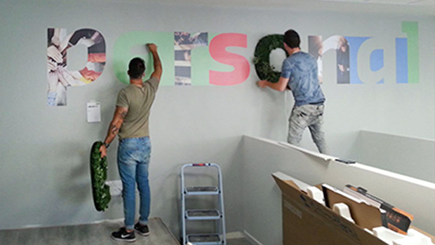 Sodexo 5 3d Letters Installation