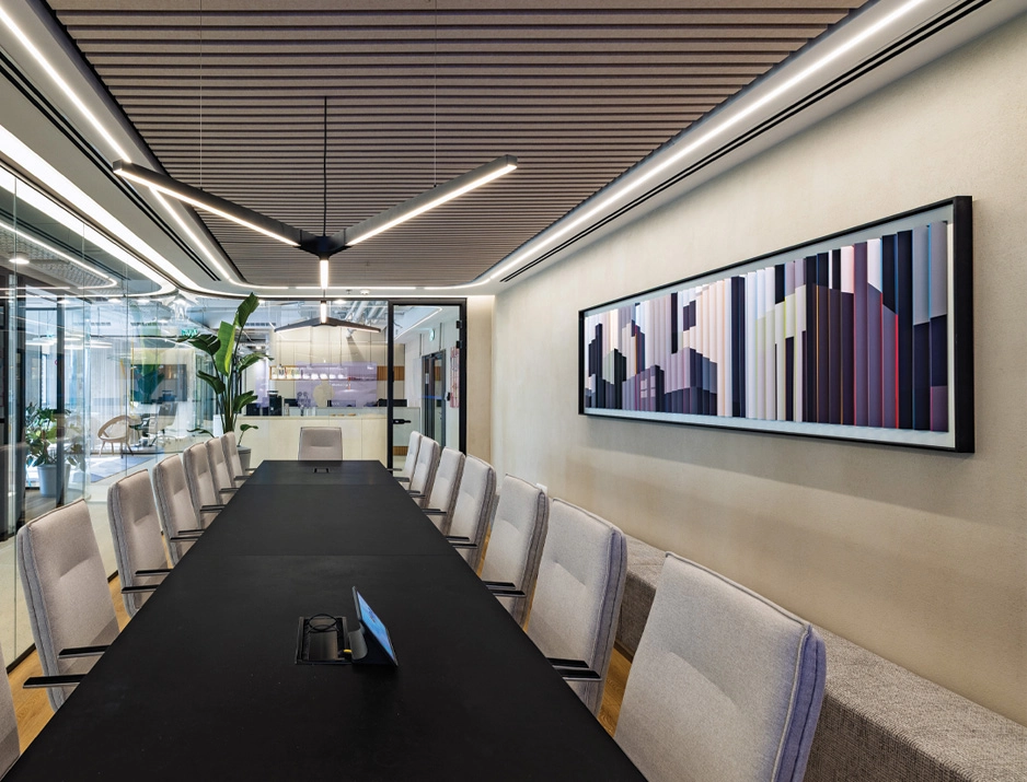 Custom 3D Accordion Meeting Room Wall Art