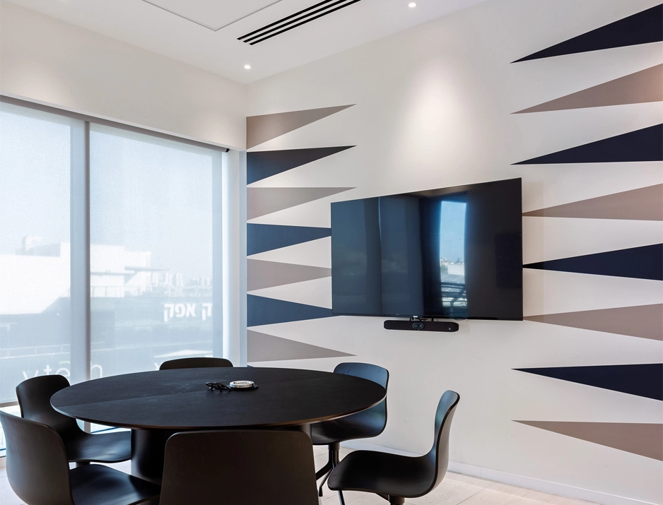 Themed office wall graphics installation